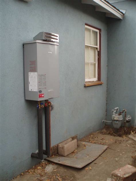 outdoor electric water heater enclosure|exterior tankless water heater enclosure.